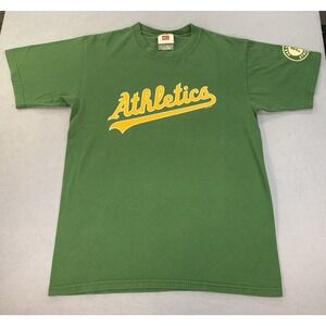Vintage Nike Oakland Athletics Center Swoosh T-Shirt Mens Small MLB Baseball Y2K